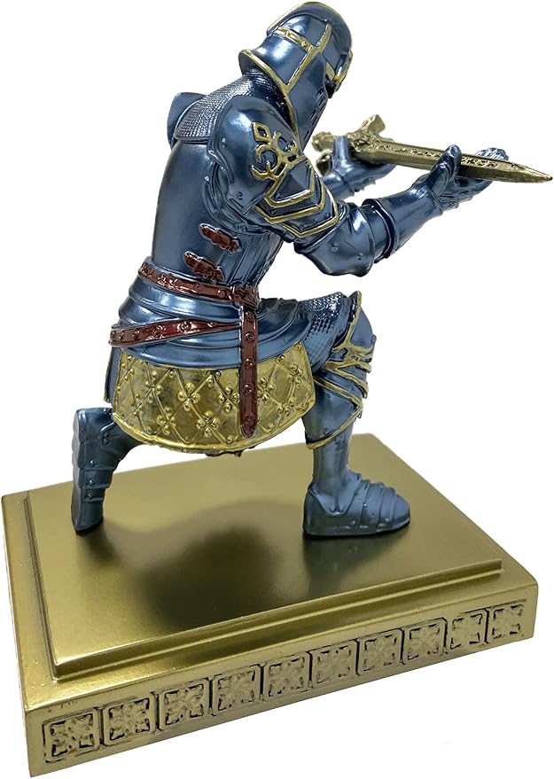 Medieval Knight Pen Holder Office Desk Decor Gifts for Men Father Husband Him Unique-DeskLoop Office