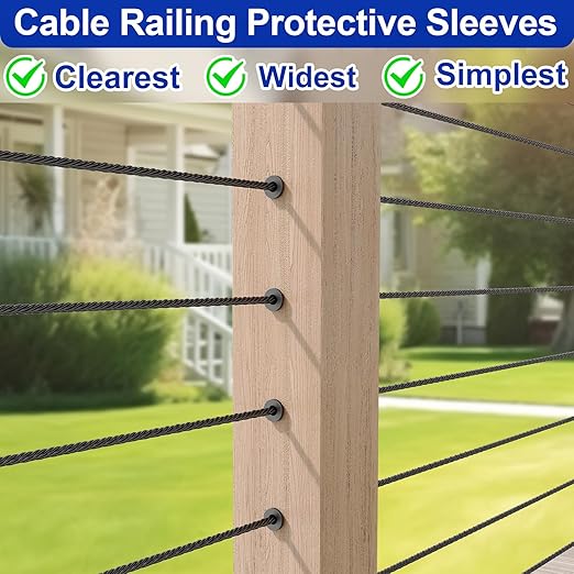 100 Pack Cable Railing Protector Sleeves - Image 3