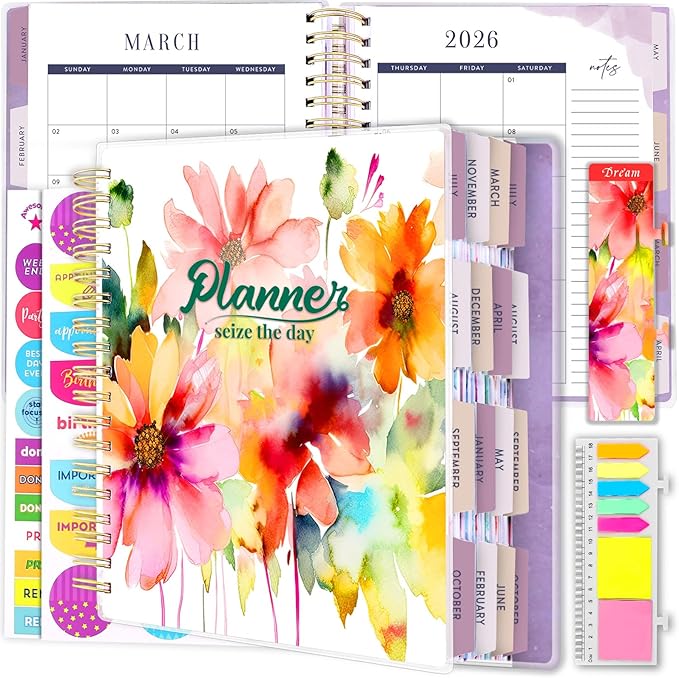 Planner 2026-2027, 18 Months Large Academic Daily Weekly Monthly Planner by Arundhati