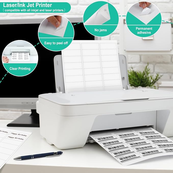 L LIKED Printable Address Labels, 000 Labels, 30 per Sheet, Mailing Labels - Image 5
