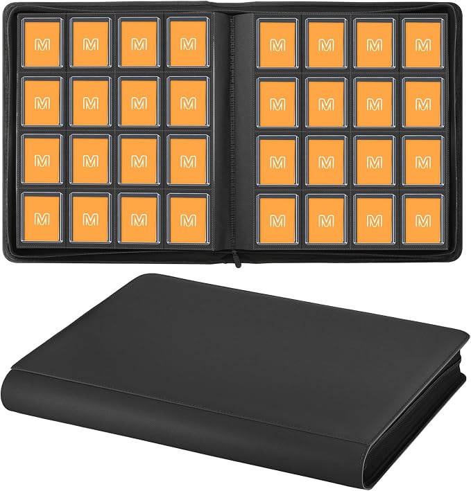 16 Pocket Toploader Binder, Holds 640 Top Loaders, Top Loader Binder by MOSLA