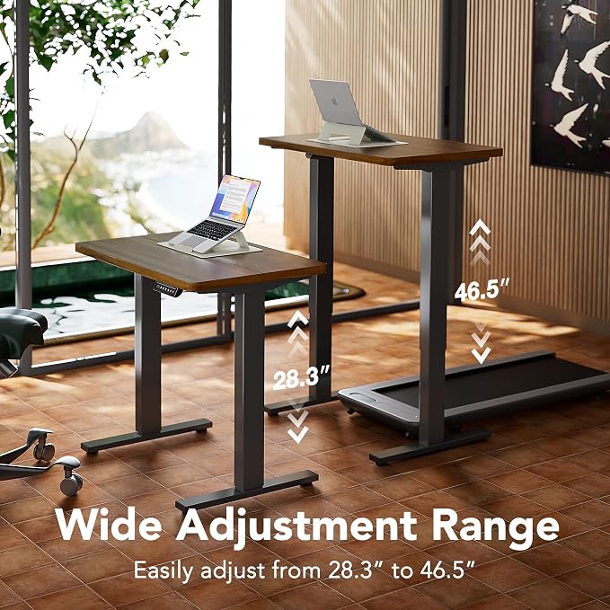 HUANUO 48" x 24" Electric Standing Desk Adjustable Height, 4 Memory Height - Image 4