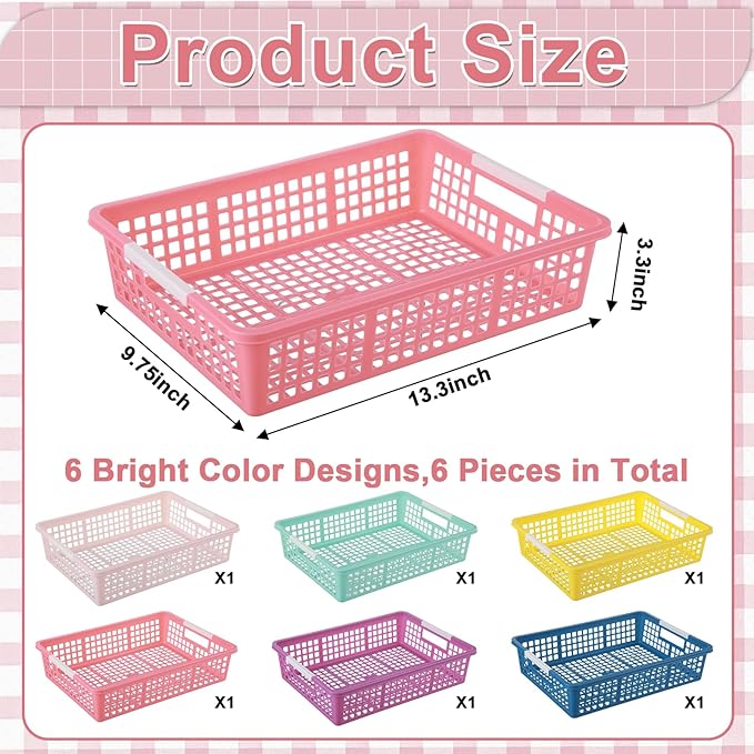 gisgfim 6 Pack Plastic Turn in Paper Trays - Image 2