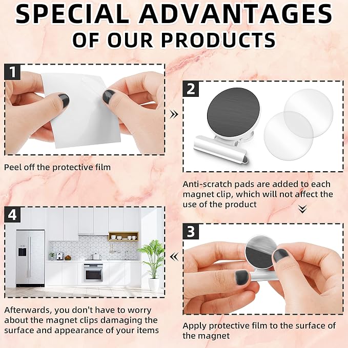 Grtard 6 Pack Magnetic Clips Heavy Duty, Magnet Clips - Image 5