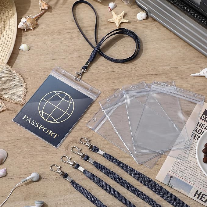 Patelai 50 Pcs 4 x 5.5 Inch Clear Passport Holders - Image 5