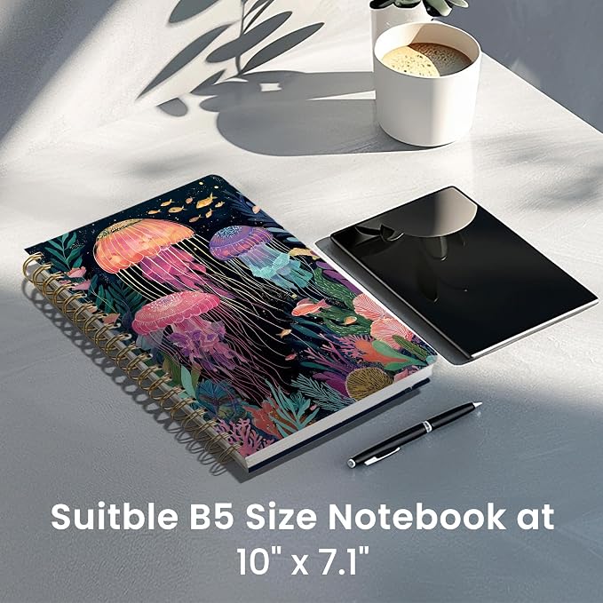 Lined Spiral Notebook Journal for Work, 300 Pages Thick B5 College Ruled - Image 6