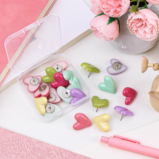 Decorative Cute Push Pins for Bulletin Board, Thumb Tacks, Cork Board Desk Wall - Image 5