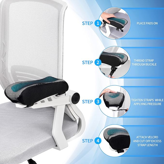 BEAUTRIP Ergonomic Armrest Pads- Office Chair Arm Rest Cover Pillow - Image 4