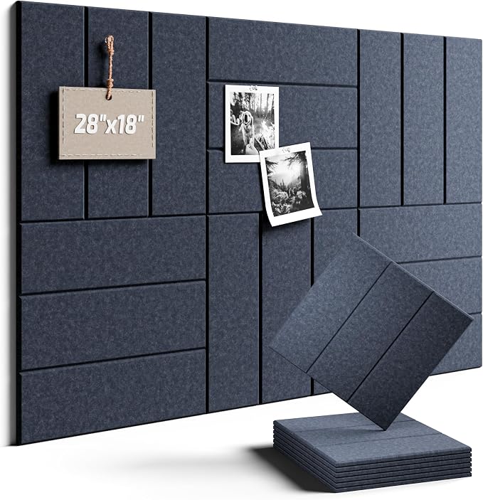 Felt Bulletin Board Tiles -28"x18" by FLUXYNARA
