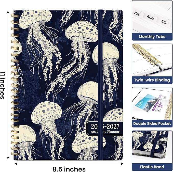 Planner 2026-2027, Academic Year Weekly and Monthly Calender Planner, from Jul - Image 4