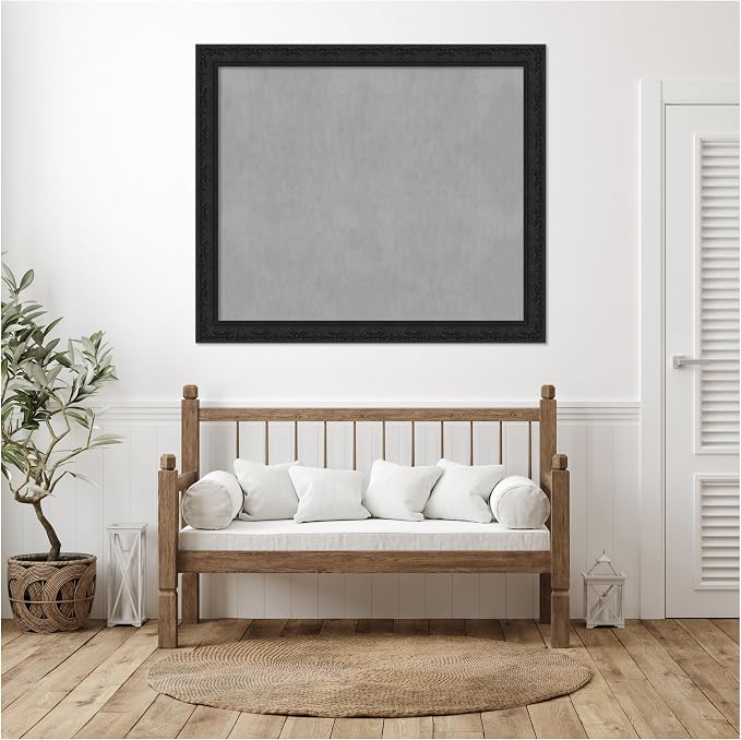 Amanti Art Black Framed Magnetic Board 47x55 Oversize Vision Board - Image 5