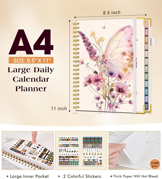 Academic Planner 2026-2027, Hardcover Weekly and Monthly Calendar Planner from - Image 5