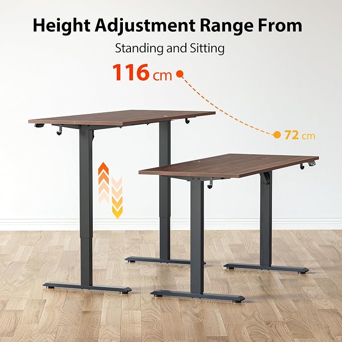 Agilestic Electric Standing Desk, Large 60 x 24 Inches Height Adjustable Desk - Image 9