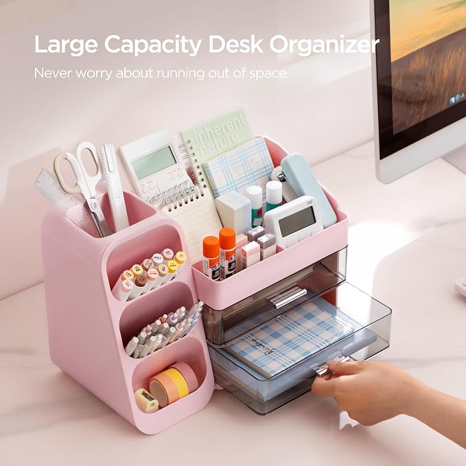 HBlife Desk Organizer with Pen Pencil Holder - Image 2