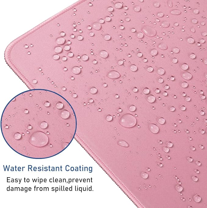 Large Mouse Pad with Stitched Edges, Durable Non-Slip Natural Rubber Base - Image 4
