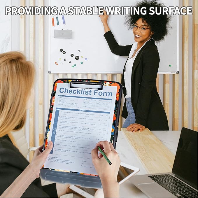 Clipboard with Storage & Pen Holder, Nursing Letter-Size 8.5x11 with - Image 4