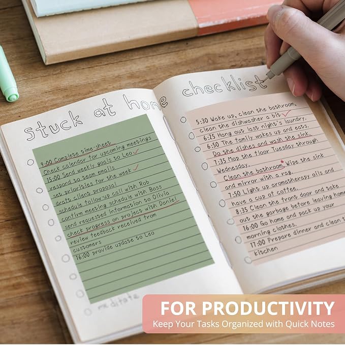 Lined Sticky Notes, 24 Pads, 4x6 Inches, Large Sticky Notes - Image 5
