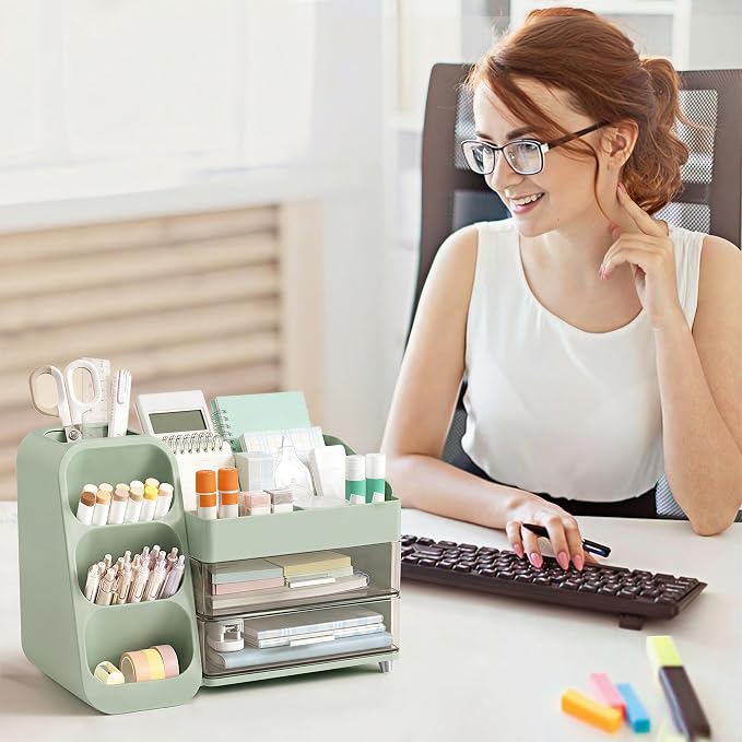 HBlife Desk Organizer with Pen Pencil Holder - Image 7