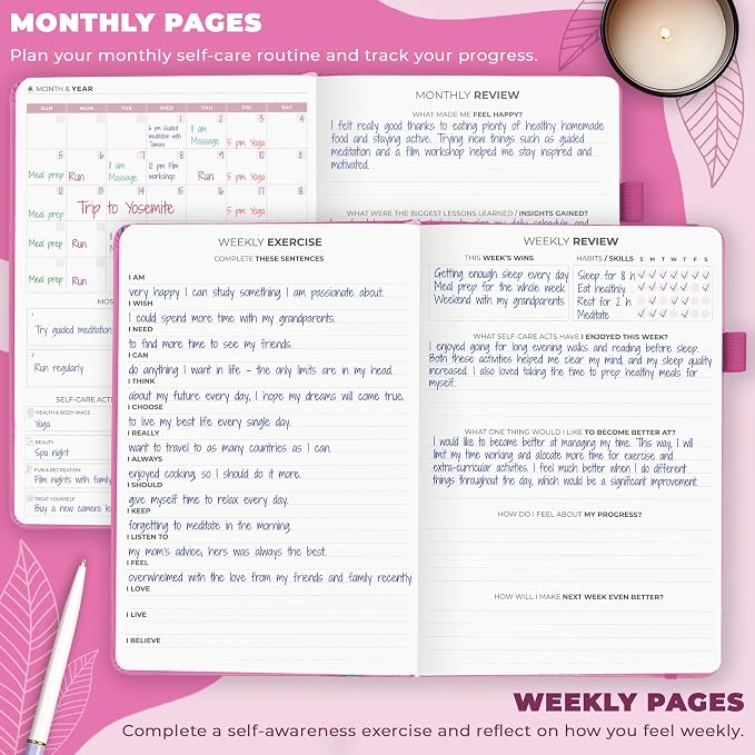 Clever Fox Self-Care Journal – Daily Reflection Notebook – Mental Health & - Image 3