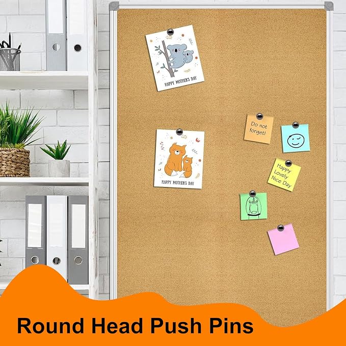 100PCS Decorative Thumb Tacks Round Head Upholstery Tacks Heavy Duty Push Pins - Image 5