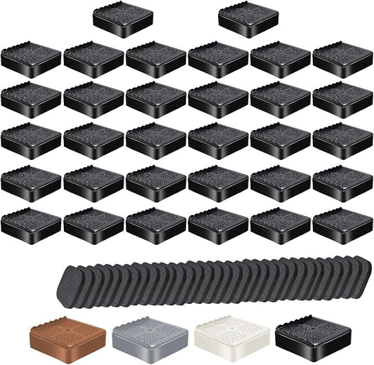 shouwuhho Furniture Risers, 32 Pack Bed Risers by EnjoyLifeEnjoyHappiness