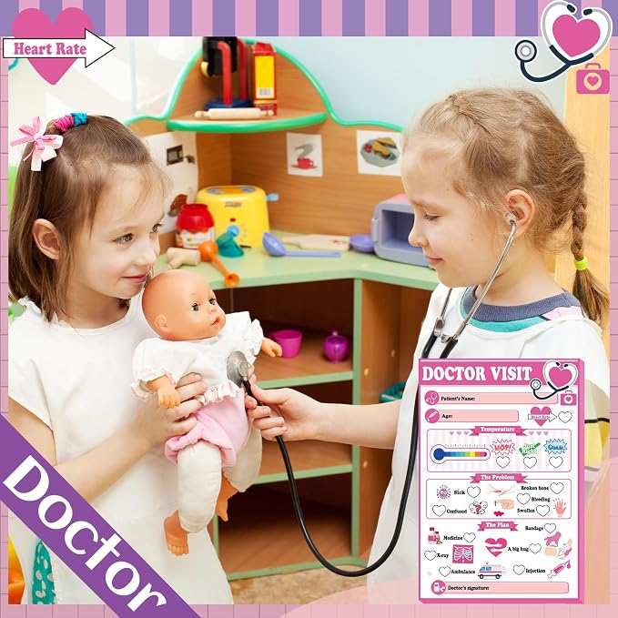 Eaasty Kids Pretend Play Notepads 4 x 6 Inch Pads - Image 4