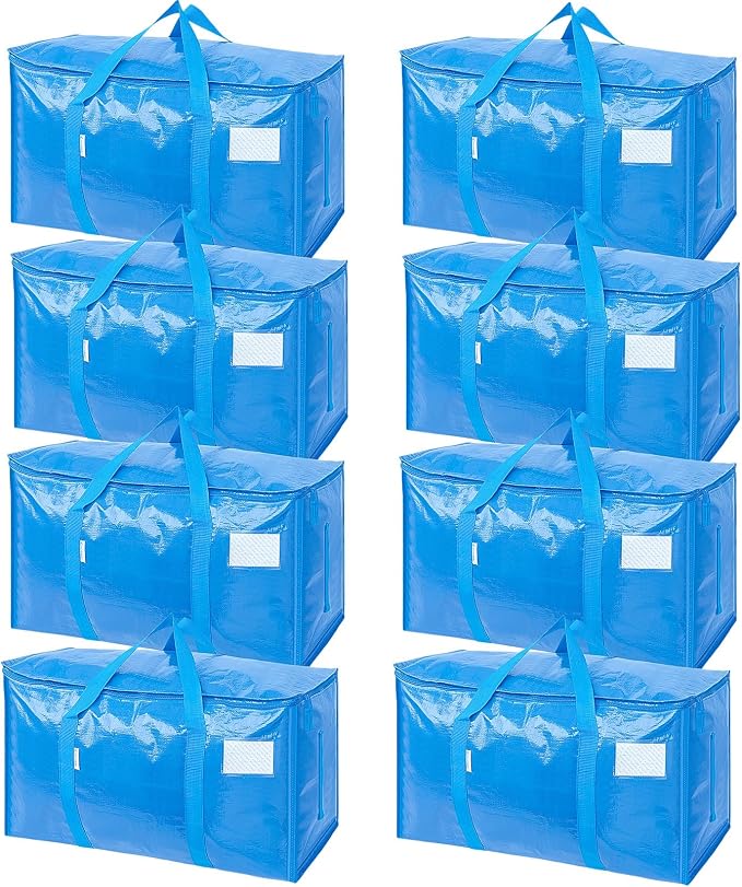 TICONN 8 Pack Extra Large Moving Bags Heavy Duty by TICONN