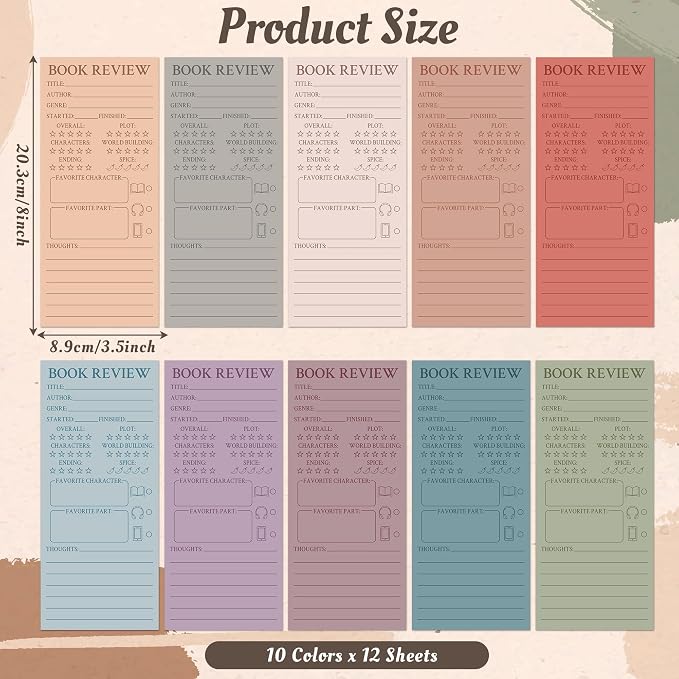 L1rabe Retro Book Review Bookmarks - Image 2