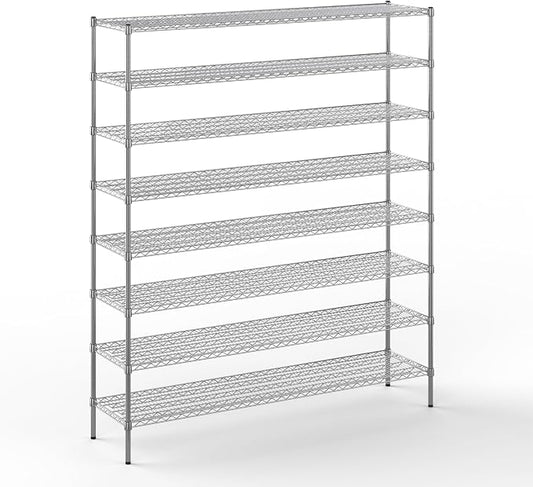 Regal Altair 18" Deep x 72" Wide x 86" Height Wire Shelving Kit | 8-Tier | NSF by Regal+Altair