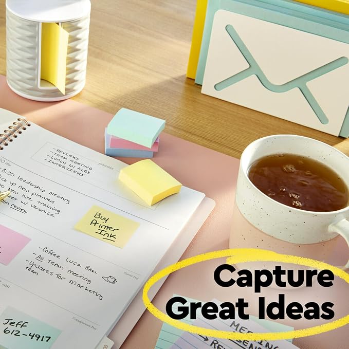 Post-it Notes, 4 in x 6 in, 5 Lined Sticky Notes Pads, 100 Sheets per Pad - Image 6