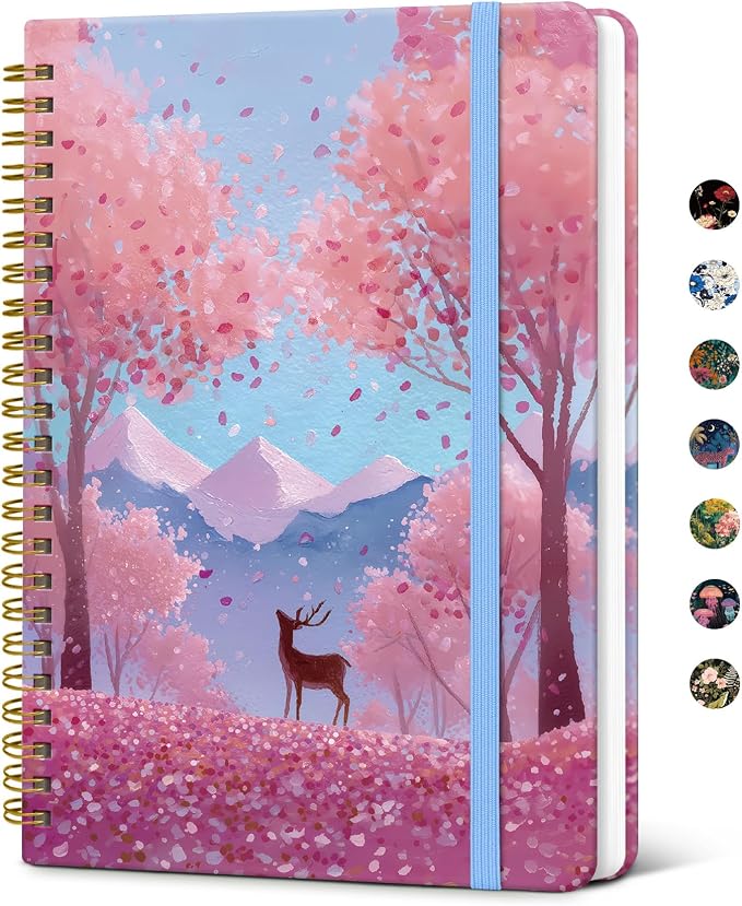 Taja Lined Spiral Notebook Journal by Taja