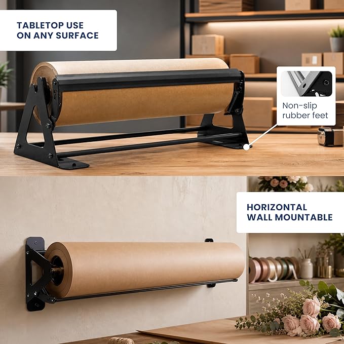 DIY Crew 24 Inch Paper Roll Dispenser and Cutter - Image 6