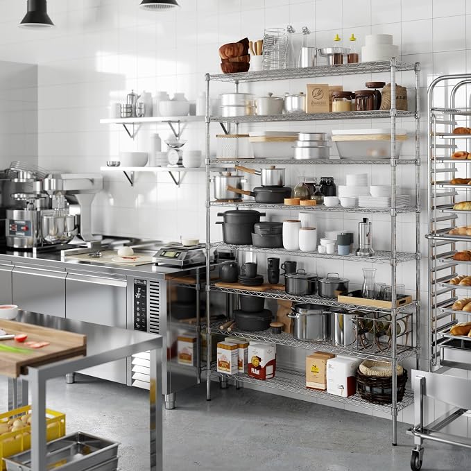 Regal Altair 14" Deep x 54" Wide x 86" Height Wire Shelving Kit | 8-Tier | NSF - Image 4