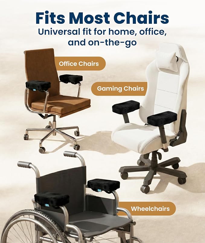 Elevate Series by Everlasting Comfort Office Chair & Wheelchair Arm Pads - Image 3