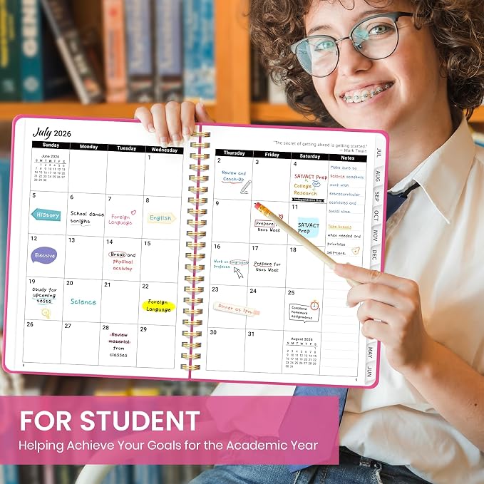 Planner 2026-2027 for Women & Men, Academic Monthly and Weekly Calendar Planner - Image 6