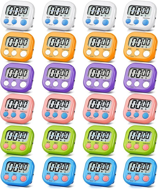 24 Pack Digital Kitchen Timer Magnetic Digital Timer by Unknown