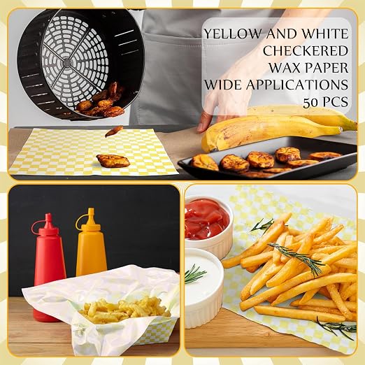 Geosar 100 Pcs Gingham Party Supply Disposable Paper Food Tray Bulk Disposable - Image 6