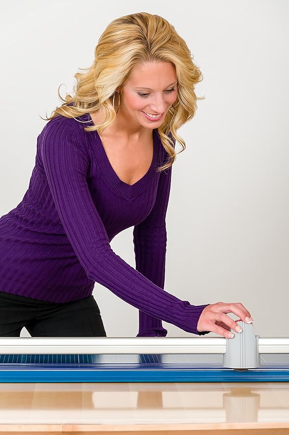 Dahle 446 Premium Rotary Trimmer, 36" Cut Length, 25 Sheet Capacity, Self-Sharpening, Automatic Clamp, German Engineered Paper Cutter-DeskLoop Office