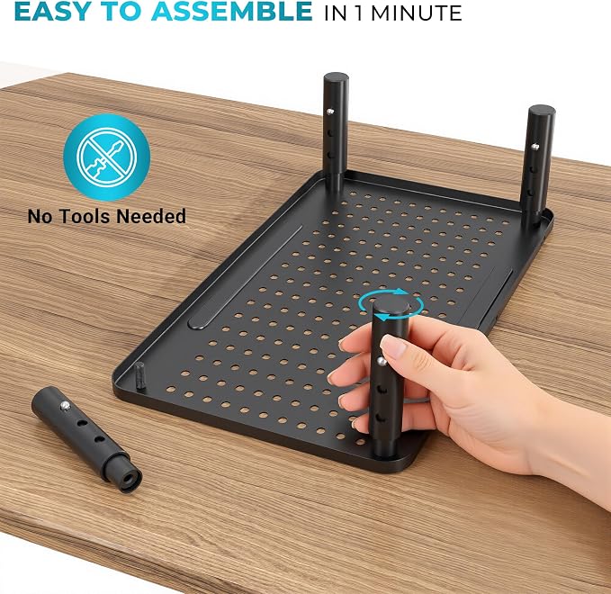 BONTEC Monitor Stand for Desk 2 Pack, 3-Level Height Adjustable Metal Monitor - Image 7