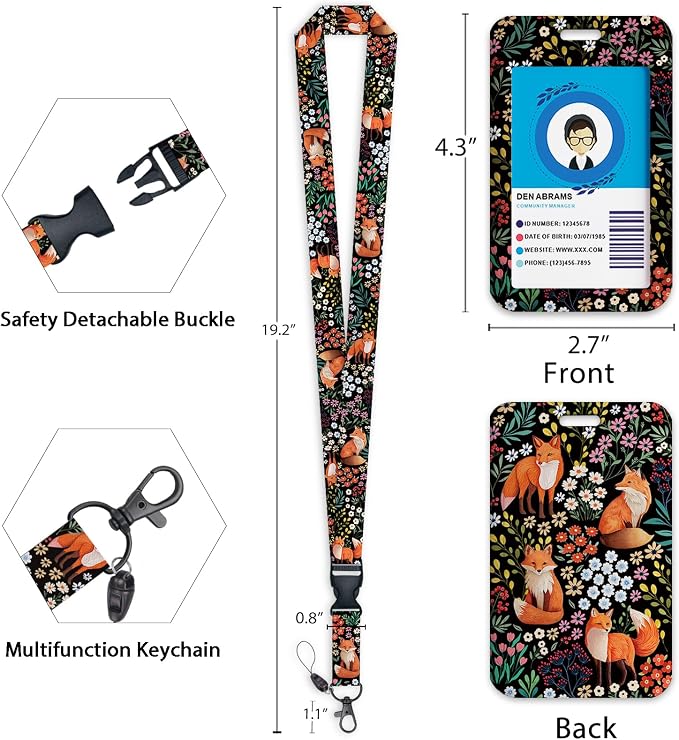 Giancomics Floral Wildlife Lanyards - Image 4