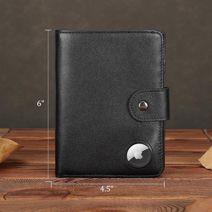 Polare Luxury RFID Blocking Leather Passport Holder Travel Wallet - Image 6