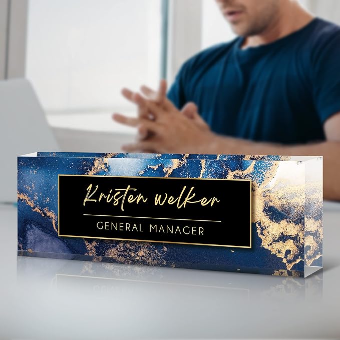 Personalized Custom Name Plate, Office Desk Decor - Image 2