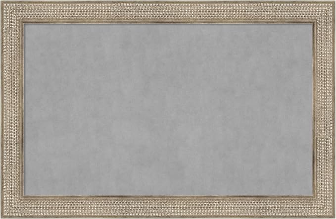 Amanti Art Silver Framed Magnetic Board 30x46 Large Vision Board by AmantiArt
