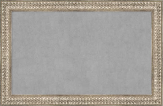 Amanti Art Silver Framed Magnetic Board 30x46 Large Vision Board by AmantiArt