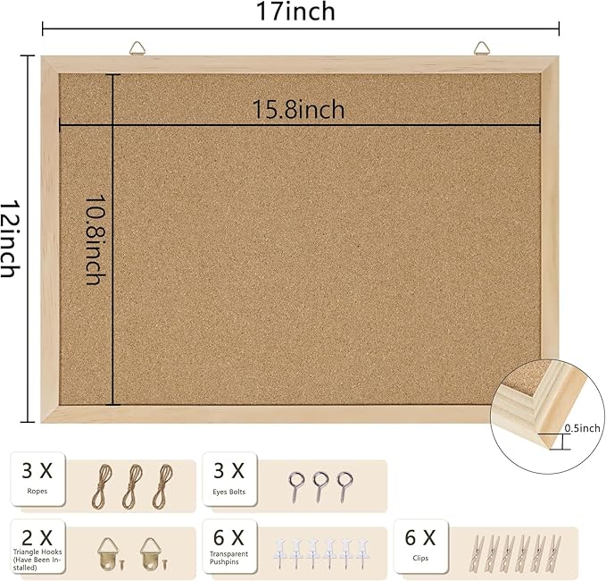 DAHAPYBOO Cork Board for Office - Image 4