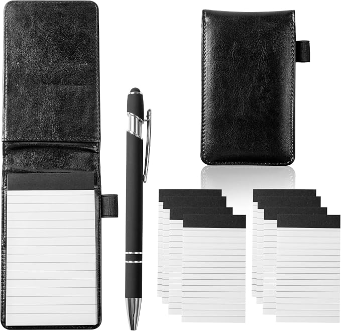 Camelmother 10Pcs Pocket Notepad Holder Set Notebook 3 x 5 Inch by Camelmother