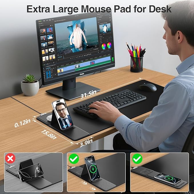Wireless Charging Mouse Pad - Image 3