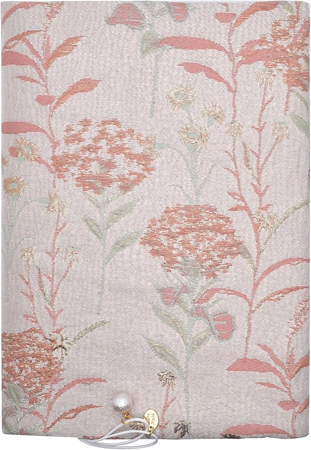 BLBMH A5 Book Covers for Paperbacks Book Cover Fit for 5.5x8.3 inch Adjustable Book Sleeve Cover for A5 Diary Books Fabric Softcover Protector for Notebook - Dandelions Pink-DeskLoop Office