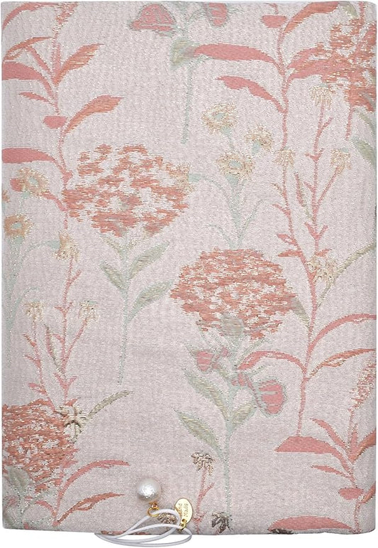 BLBMH A5 Book Covers for Paperbacks Book Cover Fit for 5.5x8.3 inch Adjustable Book Sleeve Cover for A5 Diary Books Fabric Softcover Protector for Notebook - Dandelions Pink-DeskLoop Office