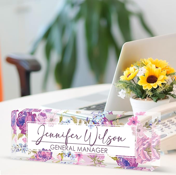 Personalized Office Name Plate, Custom Name Plate - Image 5